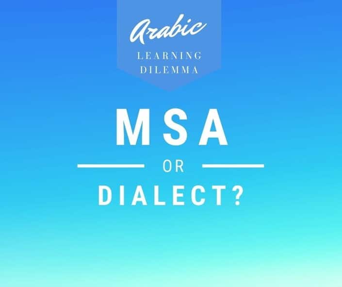 Msa Or Dialect